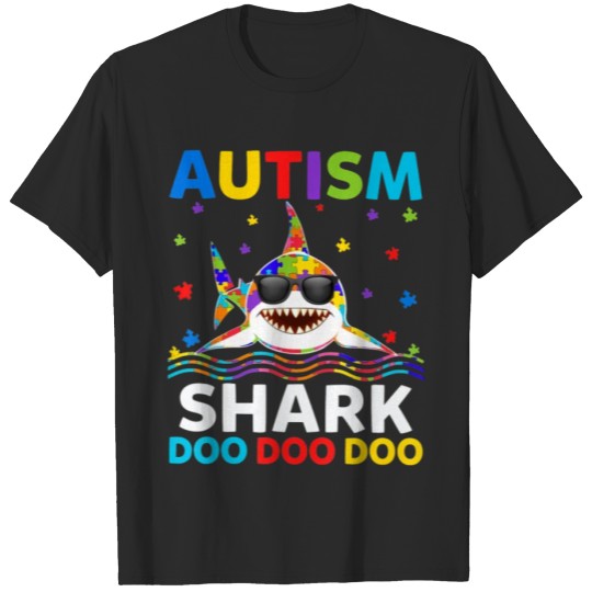 Discover Autism Shark Doo Doo Doo T-shirt