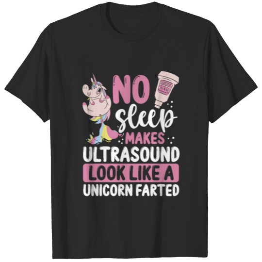 Discover Sonographer Magical Unicorn Technician Ultra Tech T-shirt