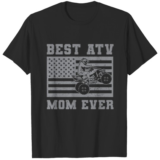 Discover American Flag ATV Mom Shirt, Quad Bike, Four Wheel T-shirt