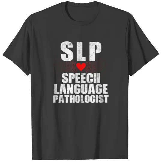 Speech Pathology Therapy Heart Autism Awareness T-shirt