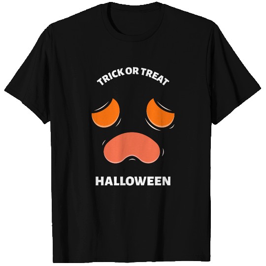 trick or treat halloween ghost face T-shirt
