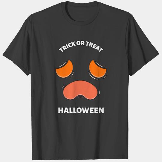 trick or treat halloween ghost face T-shirt