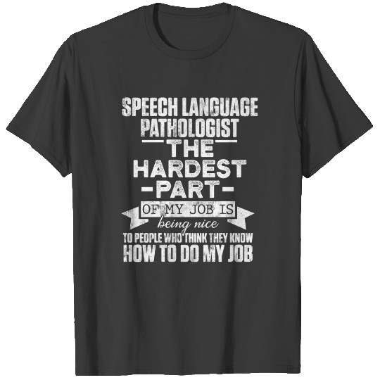 Speech Pathology Therapy Hardest Autism Awareness T-shirt