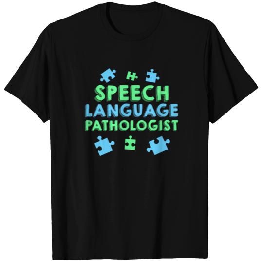 Speech Pathology Therapy Art Autism Awareness T-shirt