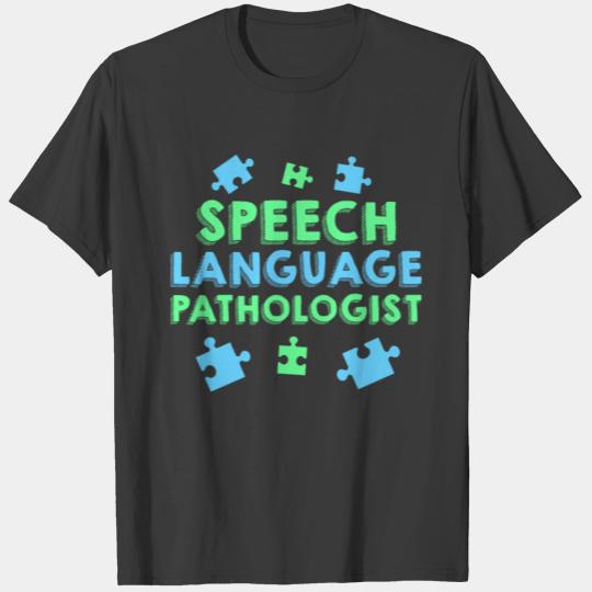 Speech Pathology Therapy Art Autism Awareness T-shirt