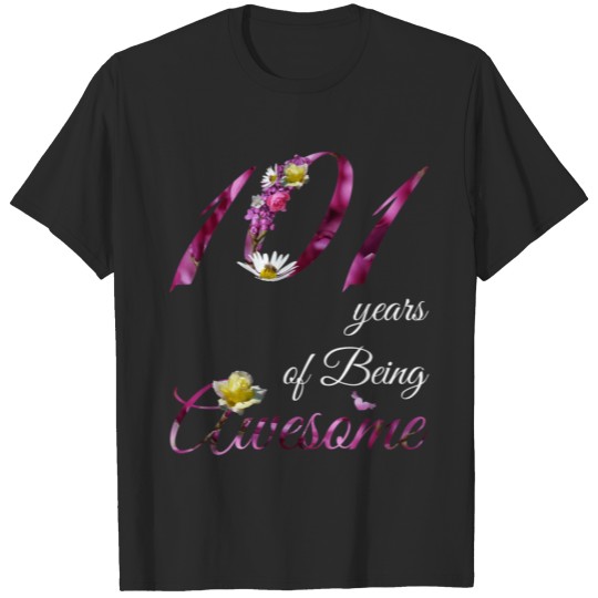 Discover 101 Year Old Shirt Awesome Floral 1919 101St Birth T-shirt