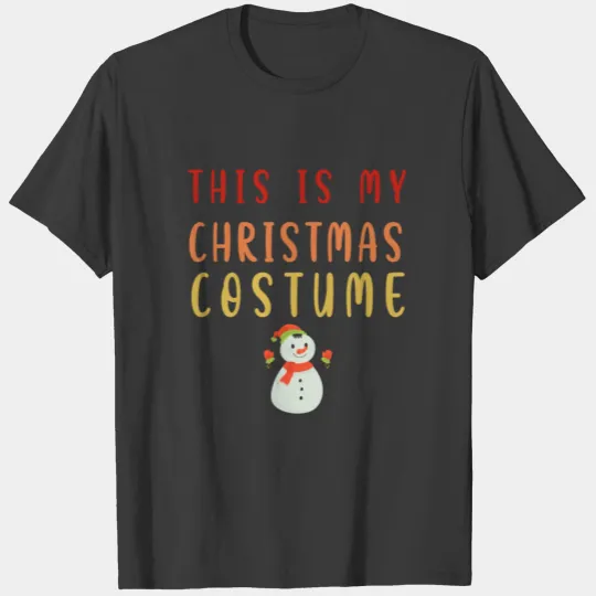 This is my christmas Costume snowman Men Women Boy T-shirt