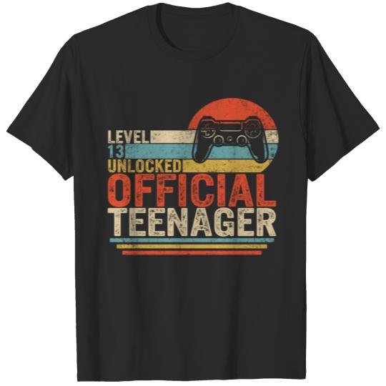 Discover Thirteen Shirt, Level 13 Unlocked, 13th Birthday T-shirt