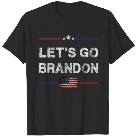 Discover Let s Go Brandon Conservative Anti Liberal US Flag T-shirt