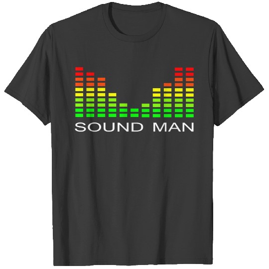 Discover sound man audio engineer equalizer design T-shirt