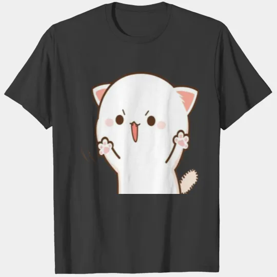 Cute,funny,cartoon,happy,Sad,humor,cat T-Shirt T-shirt