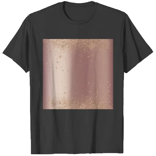 Glamorous Rose Gold Glitter T-shirt