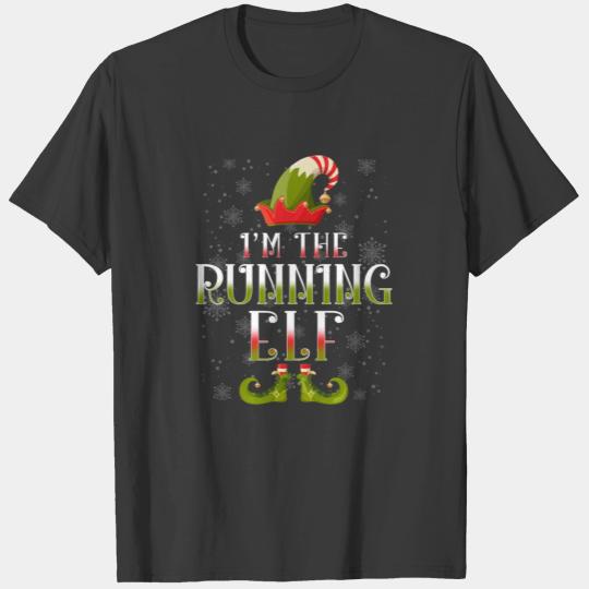Running Elf Christmas Gift T-shirt