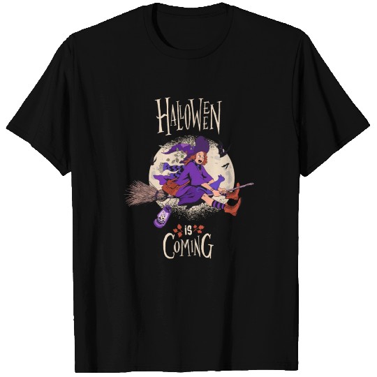 Halloween is Coming Witch T-shirt