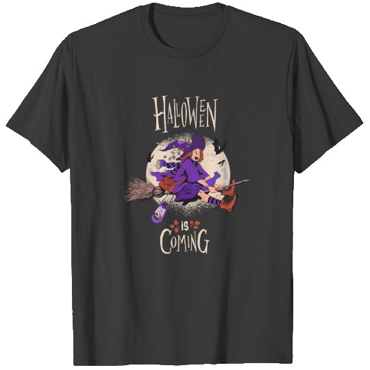 Discover Halloween is Coming Witch T-shirt