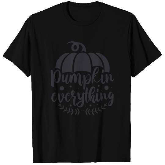 Pumpkin everything black T-shirt
