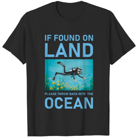 Discover Diver - If found on land please throw back T-shirt