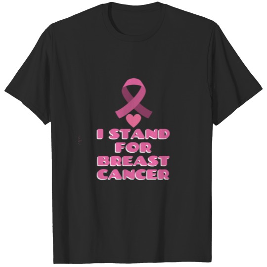 Discover in October we wear Pink I Stand for Breast Cancer T-shirt