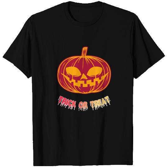 trick or treat orange pumkin T-shirt