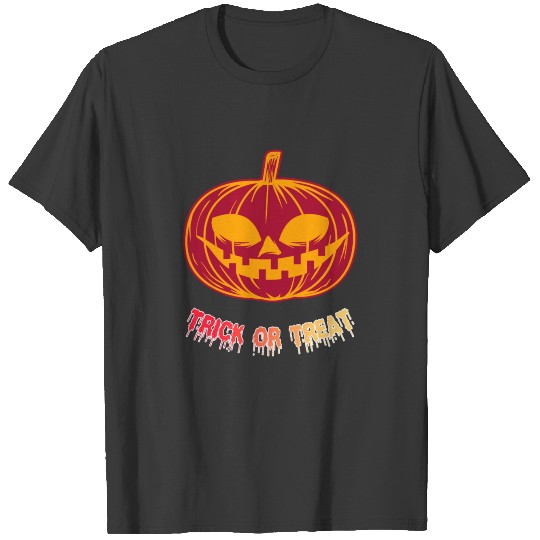 trick or treat orange pumkin T-shirt