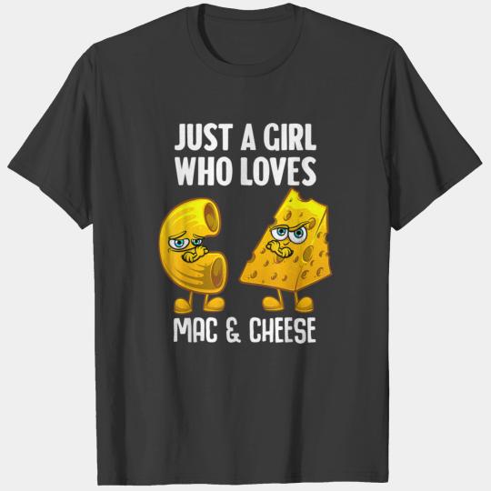 Mac And Cheese Design For Girls Women Macaroni T-shirt