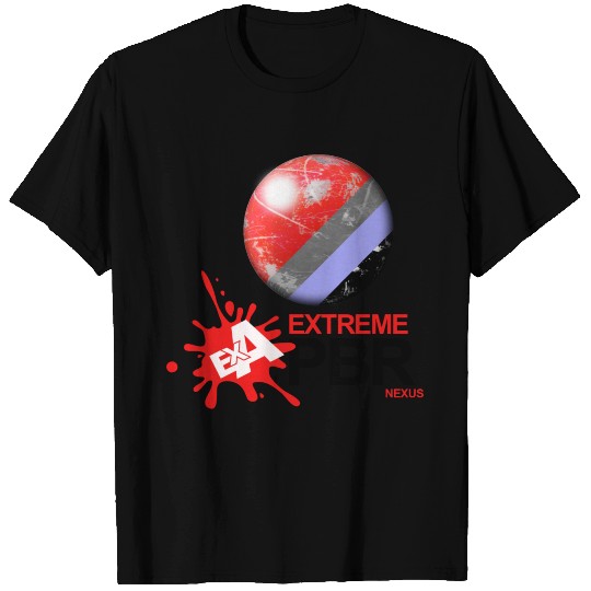 Exa - Extreme PBR Nexus - Black Logo With Sphere T-shirt