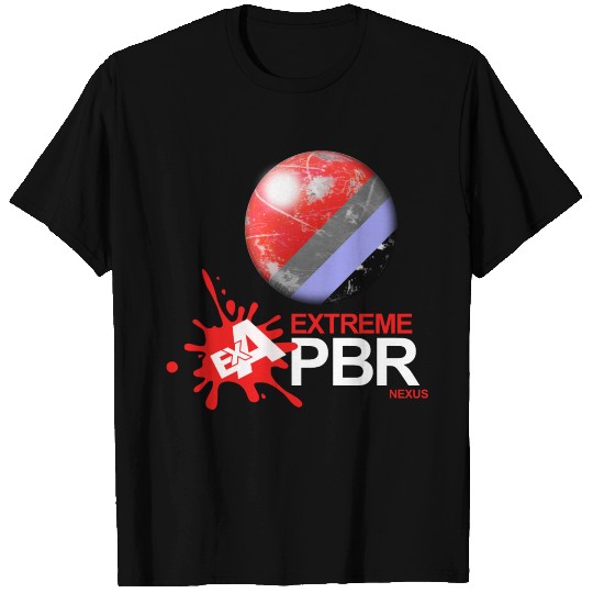 Exa - Extreme PBR Nexus - White Logo Whit Sphere T-shirt