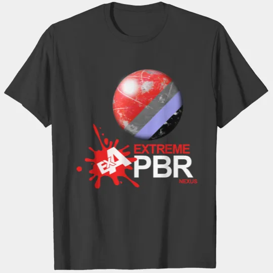 Exa - Extreme PBR Nexus - White Logo Whit Sphere T-shirt