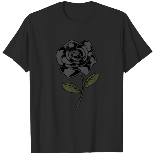 Discover Dark Goth rose flower T-shirt