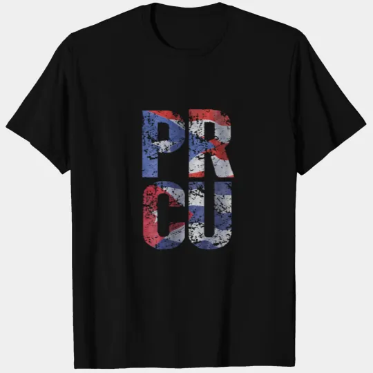 Cuba Puerto Rico Heart T-shirt