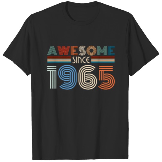 Discover 1965 Vintage born in Retro age Birthday gift idea T-shirt