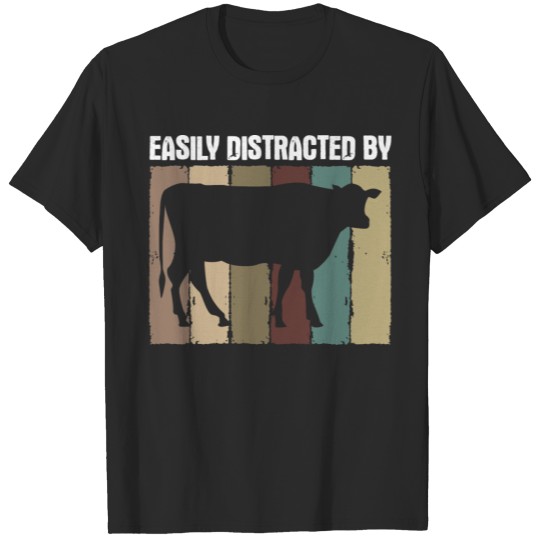 Discover Farming Farm Farmer Distracted By Cow T-shirt
