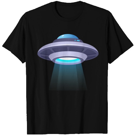 alien spaceships ufo with blue T-shirt