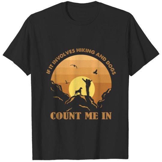 Discover boxer count me in hiking dog lovers hike T-shirt