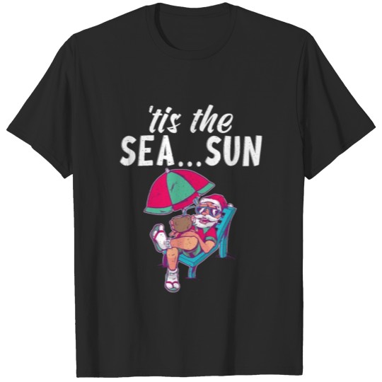 Discover 'Tis The Sea… Sun Christmas in July T-shirt