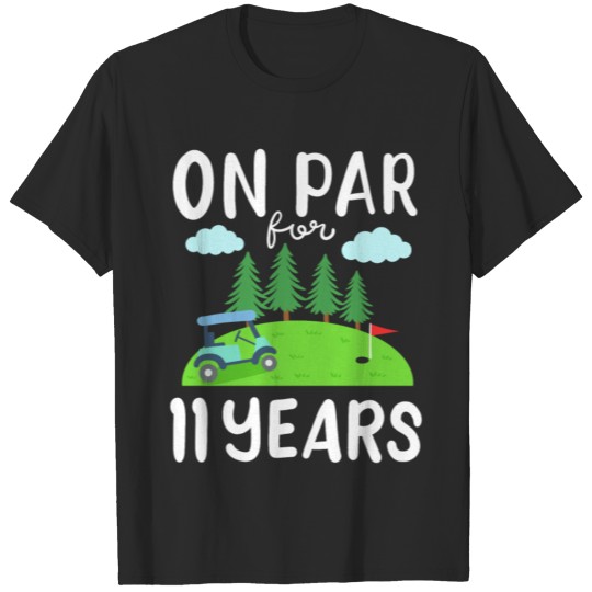 Discover Golf Course 11th Birthday Golf Cart T-shirt