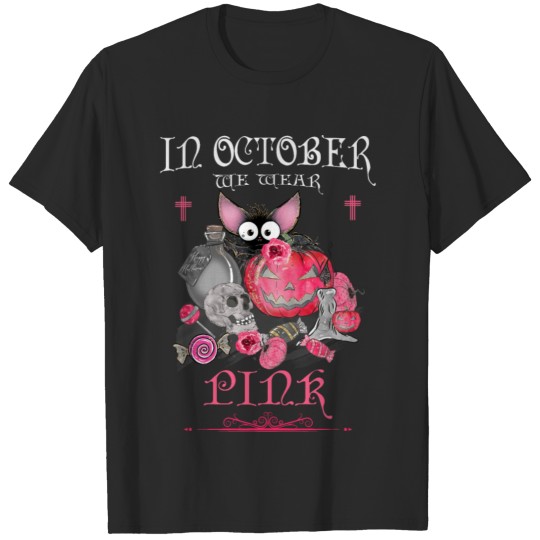 Discover In October We Wear Pink Pumpkin T-shirt