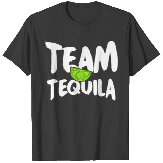 Funny Team Tequila With Green Lime Group Costume T-shirt