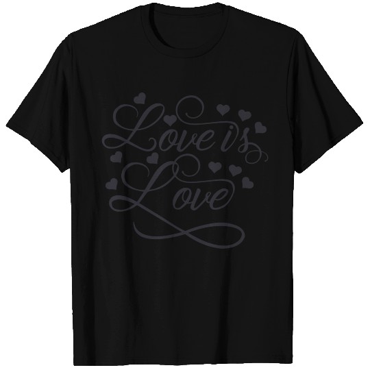 Love is love 1 black 01 T-shirt