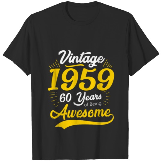 Vintage 1959 60th Birthday T-shirt