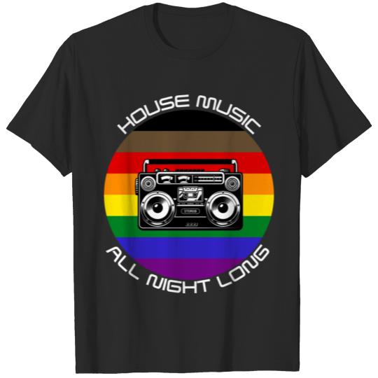 Discover House Music Rainbow Flag Pride T-shirt