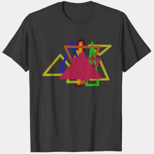 multi triangle T-shirt