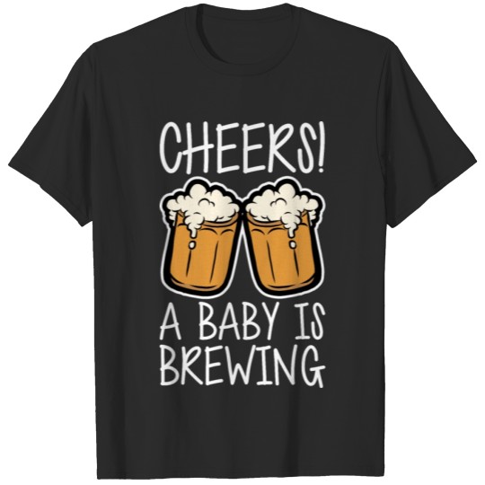Discover Cheers! A Baby Is Brewing T-shirt