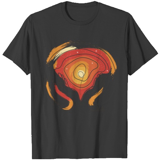 abstract universe held in hands T-shirt