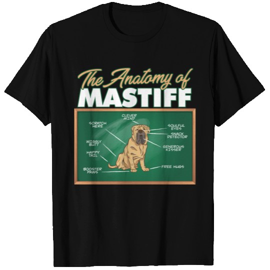 Anatomy Of A Mastiff I Funny Mastiff T-shirt
