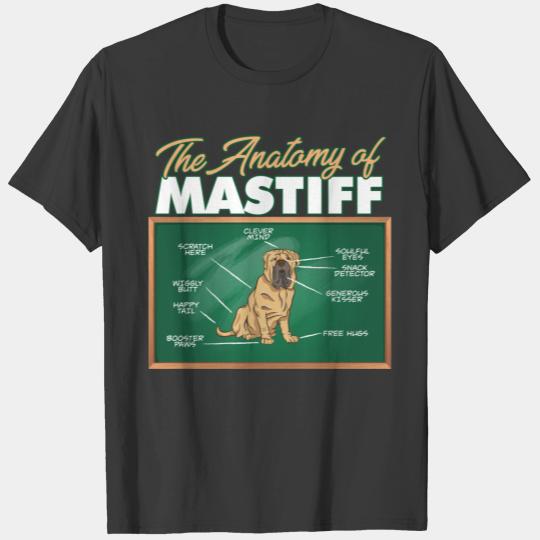 Anatomy Of A Mastiff I Funny Mastiff T-shirt