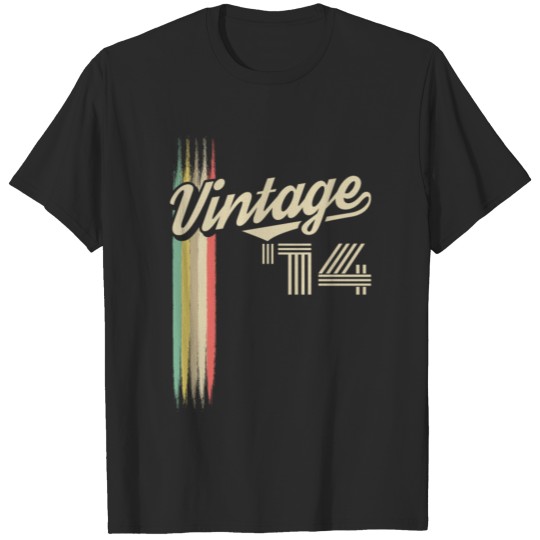 Discover 2014 Vintage born in Retro age Birthday gift idea T-shirt
