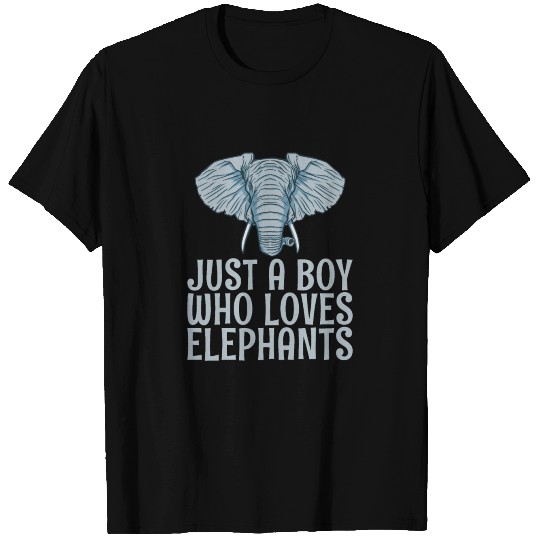 Just A Boy Who Loves Elephants Elephant Lover T-shirt