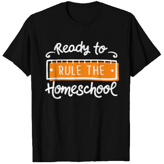 rule homeschool lettering T-shirt