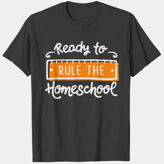 rule homeschool lettering T-shirt